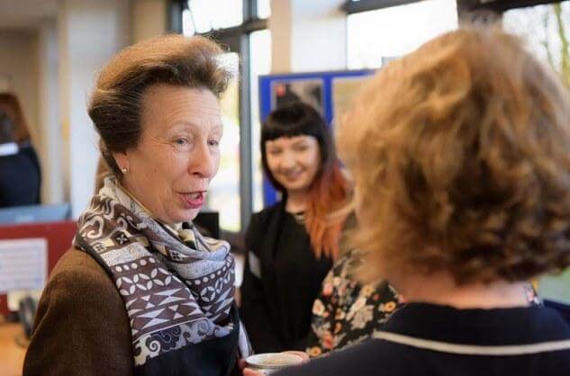 HRH The Princess Royal with the Victim Support team in Lincolnshire