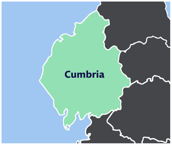 Cumbria-Map-Box Map of Cumbria